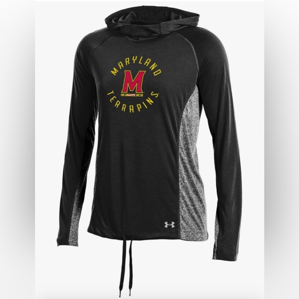 Under Armour NCAA Maryland Terrapins Terps Women's Threadborne Training Hoodie L